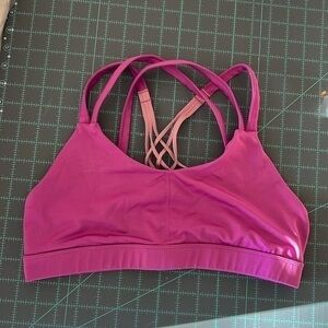 C9 champion sports bra with cute strappy back. Purpleish.